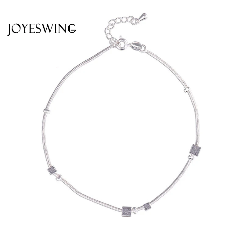 Женский квадратный браслет JOYESWING дизайнерский из стерлингового серебра 925 пробы