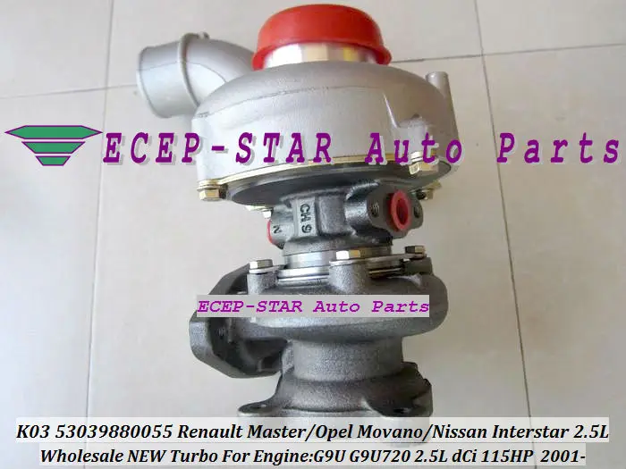 K03 055 53039700055 53039880055 8200036999 Турбокомпрессор для Renault Master 2.5DCI Opel Movano 01 2006 2.5L DTI