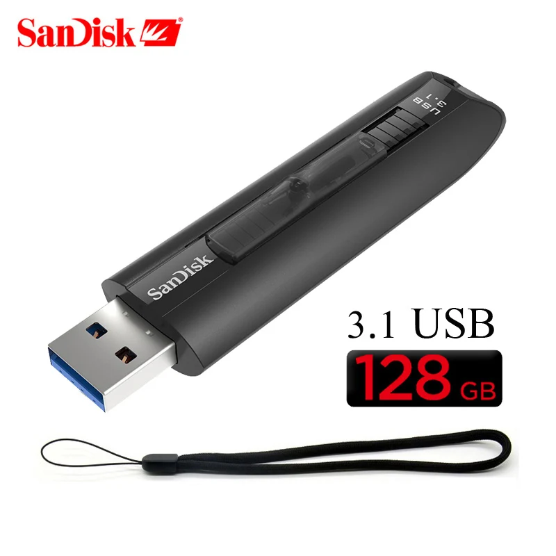 SanDisk CZ800 Экстремальный флэш-накопитель USB 64 ГБ 128 ГБ 256 ГБ USB 3,1 3,0 флеш-накопитель Флешка карта памяти запоминающее устройство U диск