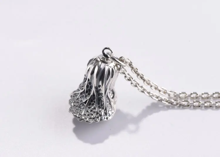 FNJ 925 Silver подвеска в виде капусты панк чистый S925 тайские серебряные подвески для Для женщин Для мужчин ювелирных изделий