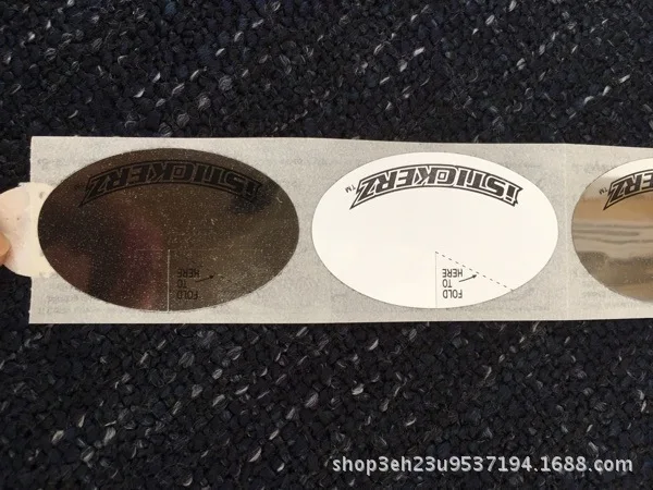 

Indoor sun lamp, light-proof, eye-closing care, disposable elliptical cone silver reflective eye film