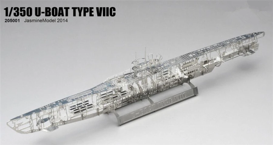 1/350 полный сплав PE части U boat VIIC времен Второй мировой войны немецкая морская
