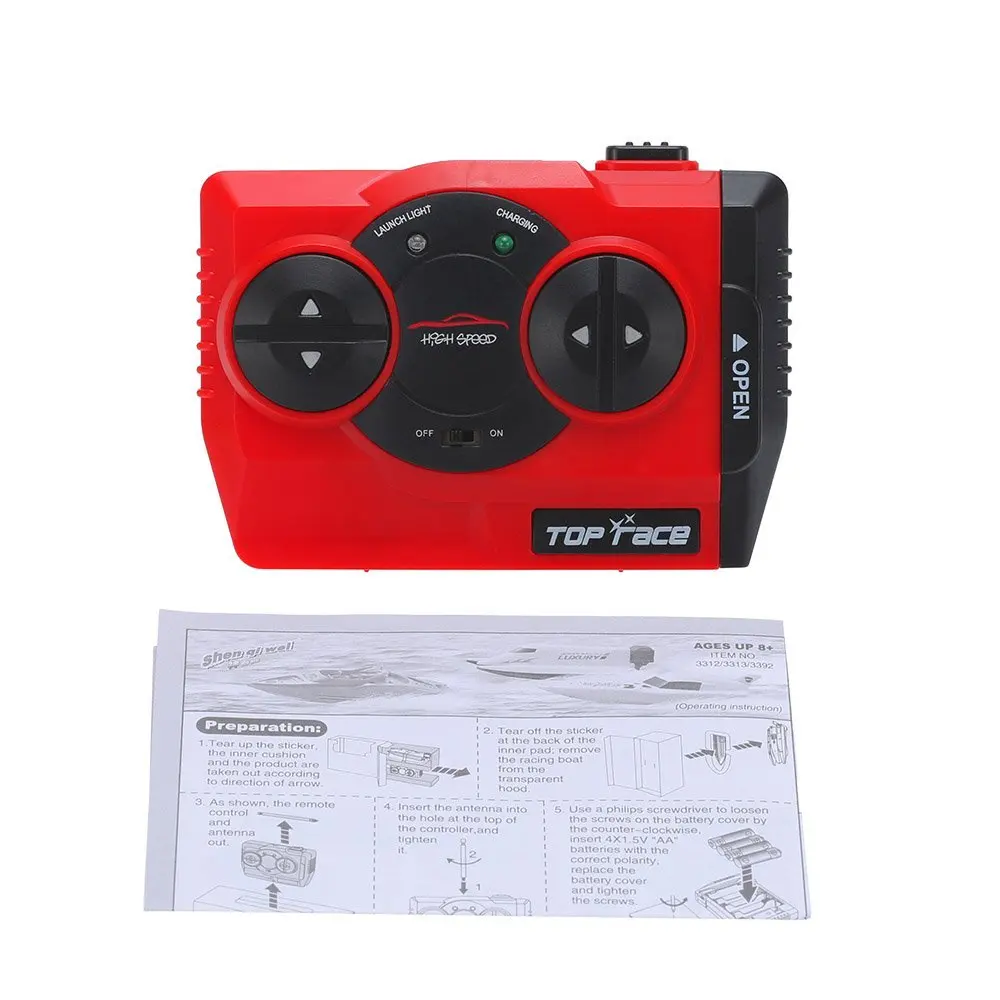 Создать игрушки 3313A RC лодка 2,4G 2CH Мини RC гоночные лодки