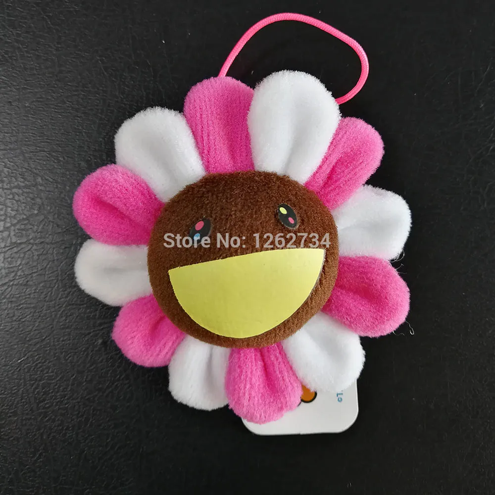Brown Pink 8CM Радуга Подсолнух плюшевая подвеска брошь сумка, сумка на плечо, монета с мешком фигурка игрушка TYTJ - Цвет: Brown Pink 8CM
