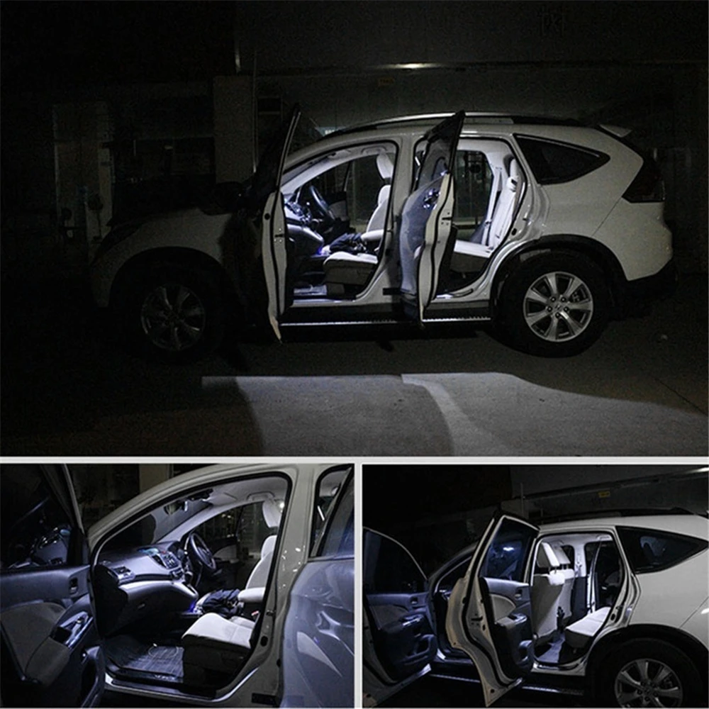 QCDIN 2 шт. высокомощные светодиодные Белые автомобильные лампы для зеркала на