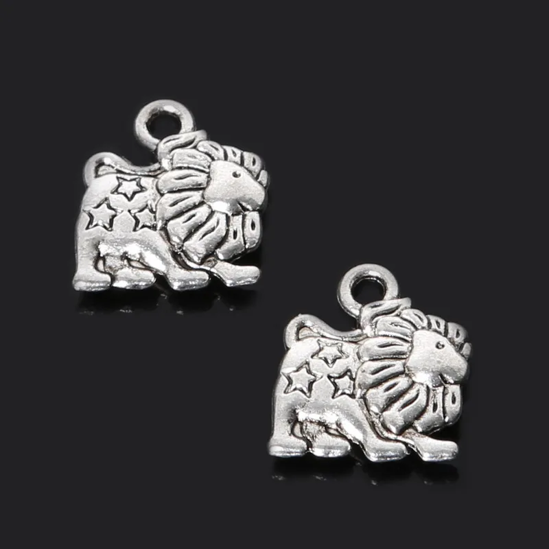 Wholesale 8pcs 12x14mm Zinc Alloy Antique Plated For Jewelry Bracelet Women Children Gifts Making Lion DIY Charms Pendants | Украшения и