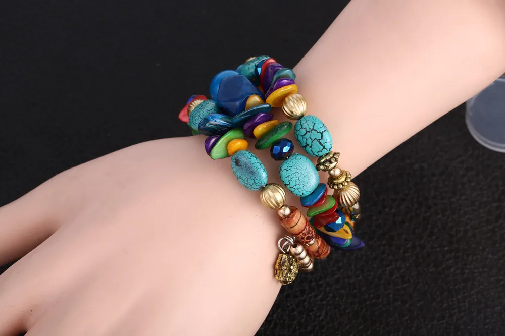 Ручной работы роскошные хрустальные браслеты с подвесками и в виде ракушки