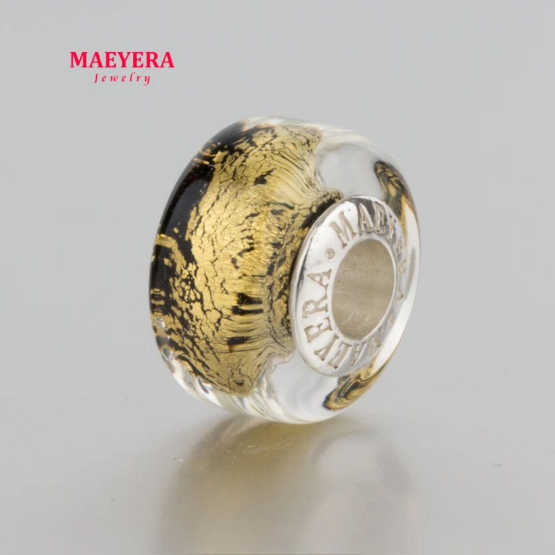 Оригинальный браслет MAEYERA из стерлингового серебра 925 пробы с золотым покрытием и