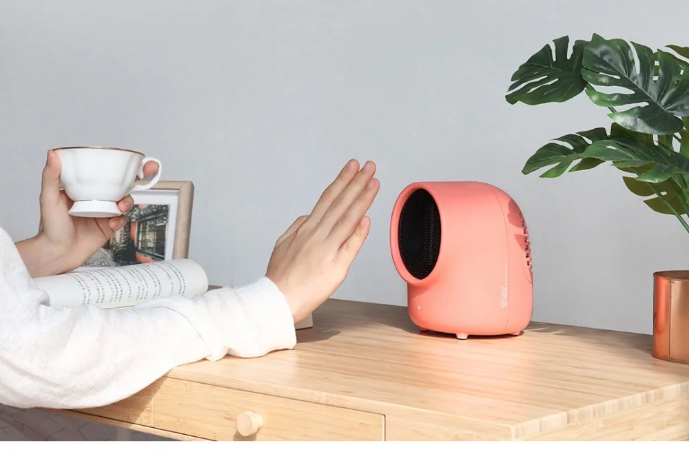 Xiaomi SOTHING PTC Mini Desktop Heater Cute Fast Heat Hand Portable Tip-over Off Fire Protection | Бытовая техника