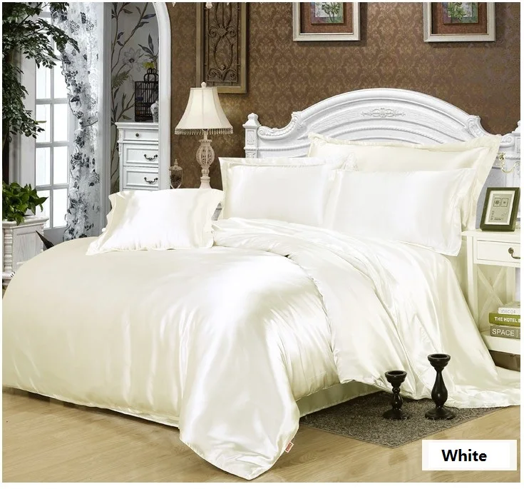 5 шт. набор постельного белья из шелка с пододеяльником и простыней|bed in a bag|bed bagfit