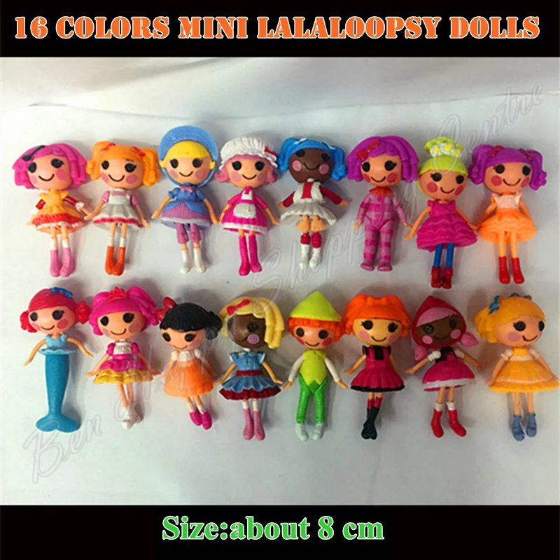 8 шт./компл. мини куклы Lalaloopsy на пуговицах подарок день рождения для детей игровой