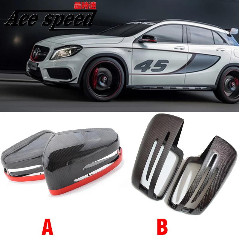Сменная Крышка для зеркала из углеродного волокна Benz A B C E S CLA CLS GLK Class W176 W246 W204 W212