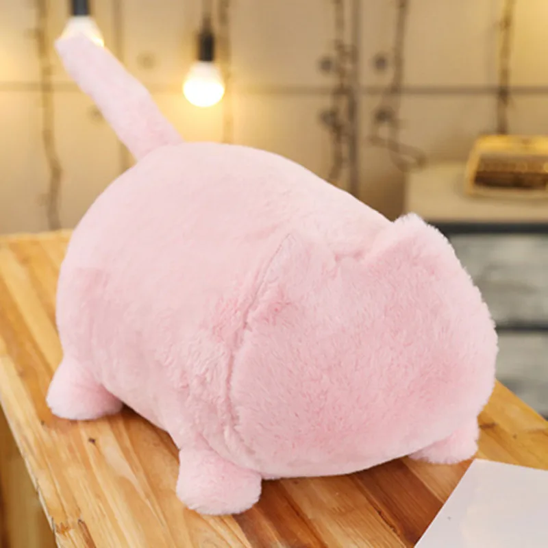 Мультяшная набивная кошка без лица мягкая плюшевая игрушка подушка для сна