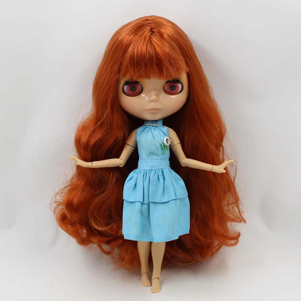 Кукла Blyth ICY DBS с имбирными волосами для шарнирных суставов загорелой кожей и