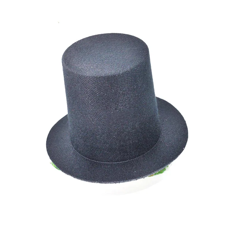 top hat Женский Готический красный блестящий черный мини-топ, шляпа, заколка-шляпка для волос, основа для рукоделия, аксессуары для волос, карнавал, свадьба, вечеринка, карнавал - Цвет: top hat
