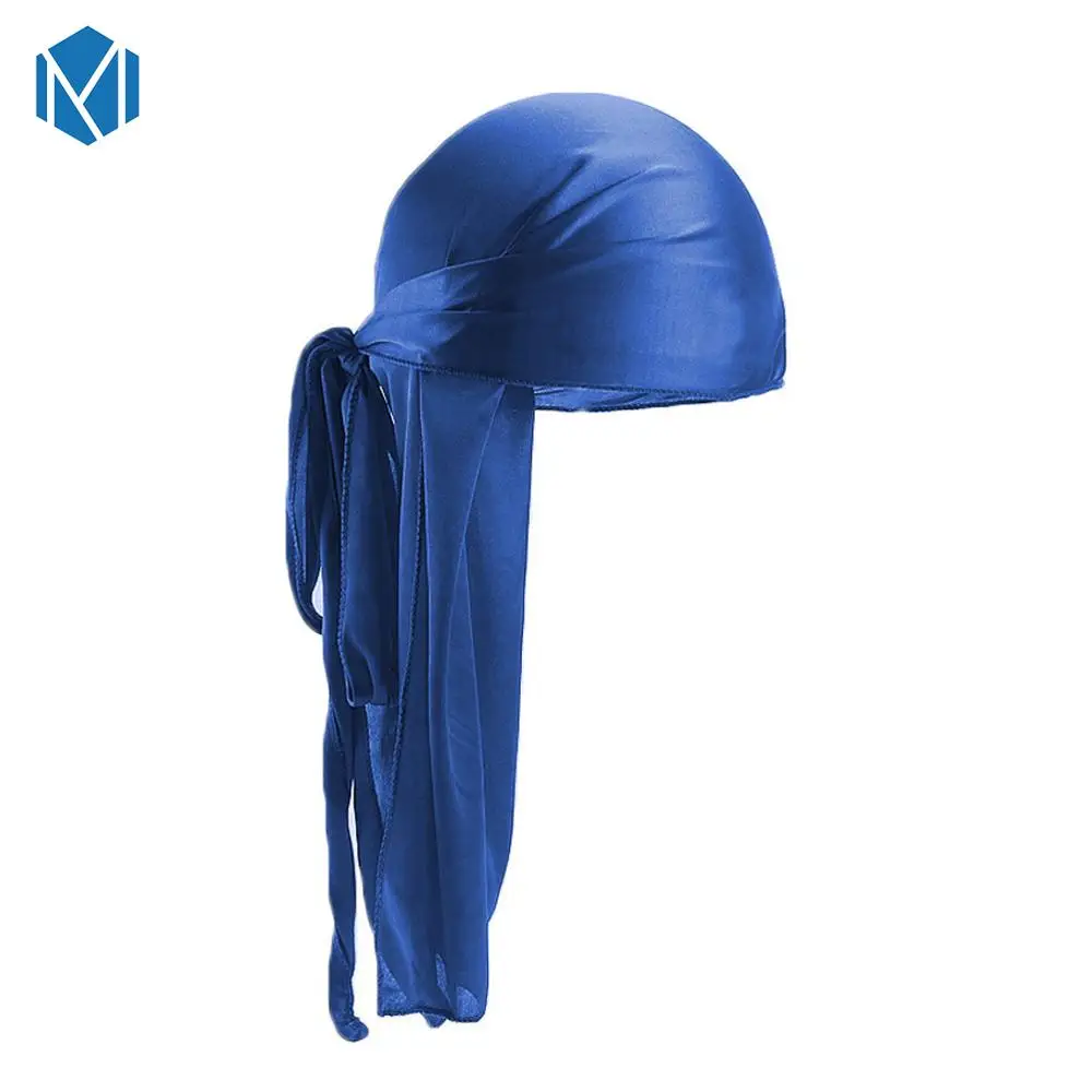 Шелк дюраг Атлас мужской Durags парик бандана пиратская шляпа бандо Cheveux Женская повязка на голову эластичная повязка Haarbanden Voor Vrouwen - Цвет: F
