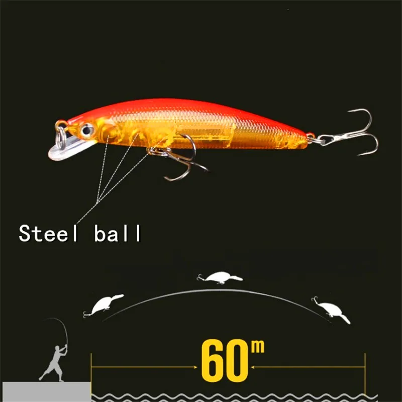 FISHINAPOT 1 шт. Лазерная приманка в виде гольяна 8 г/8 5 см для рыбной ловли с