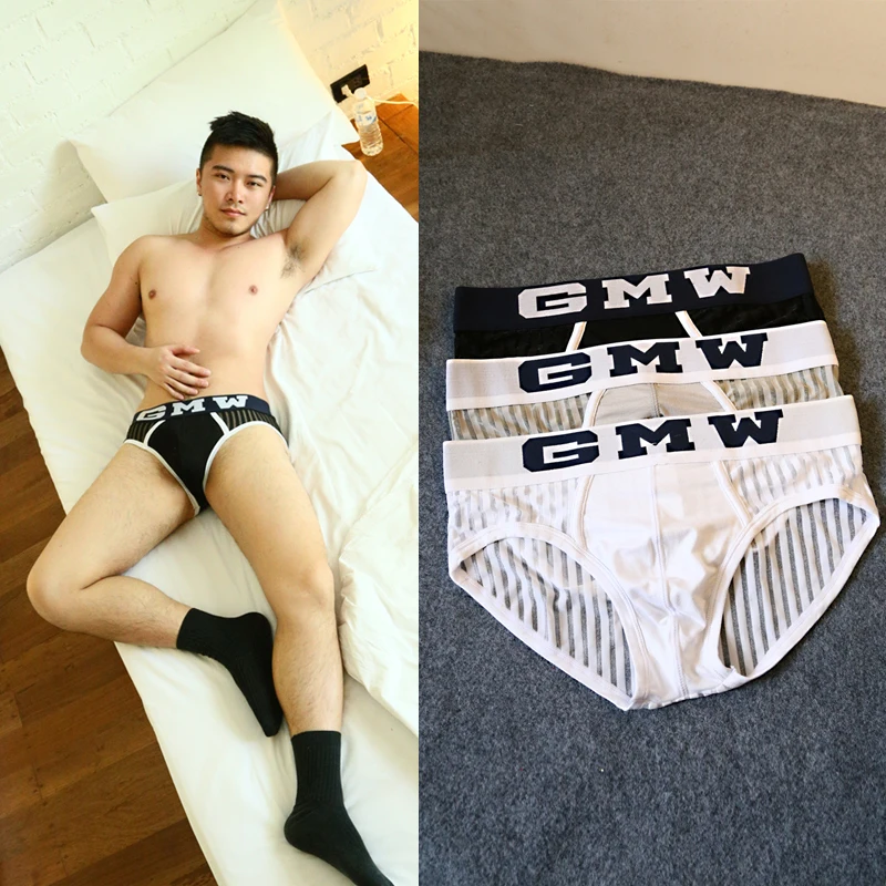 GMW мягкое нижнее белье дышащие трусы нейлон + хлопок мужское сетчатые штаны