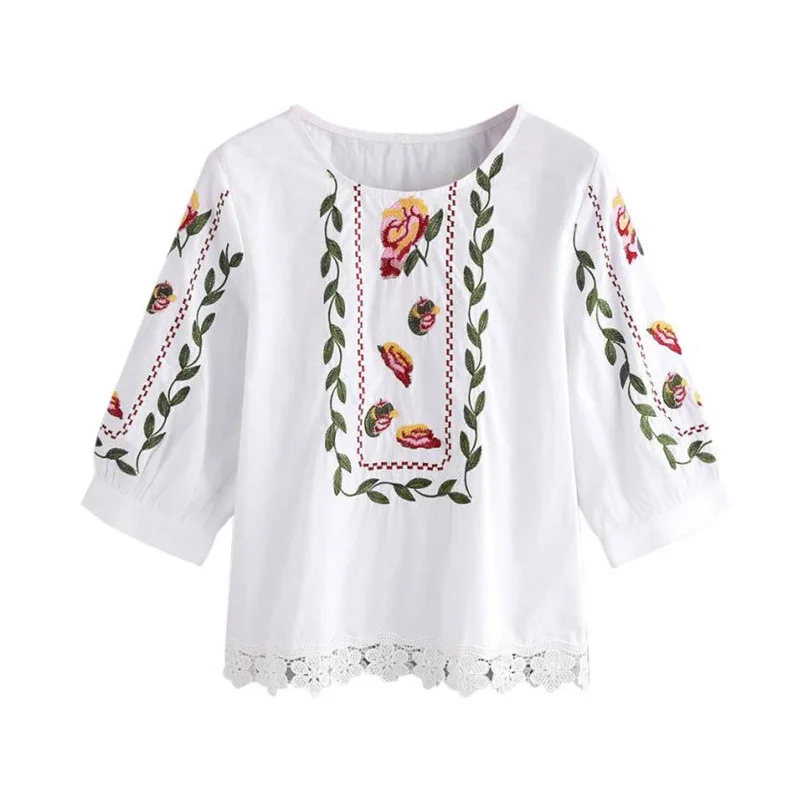 Кружево кисточкой отделка лонгслив из фасонной пряжи Boho женские футболки 2019