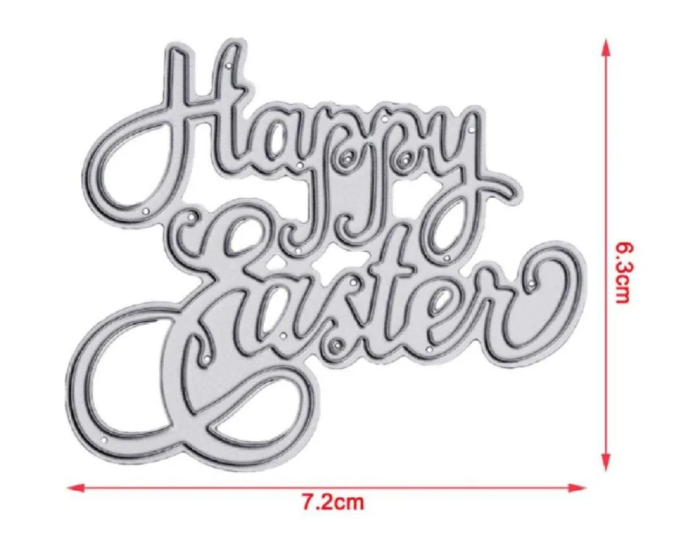 Happy Easter металлическая резка для скрапбукинга Новинка 2019 Сделай Сам альбом