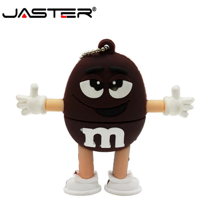 Флэш накопитель JASTER USB 2 0 m &amp m's Chocolate объемом 4 ГБ 8 милый флэш M Bean 16 32 Usb 64