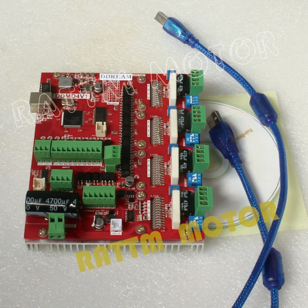 Powerful CNC 200KHZ 4 Axis USB MACH3 driver board controller 4A current V type | Обустройство дома