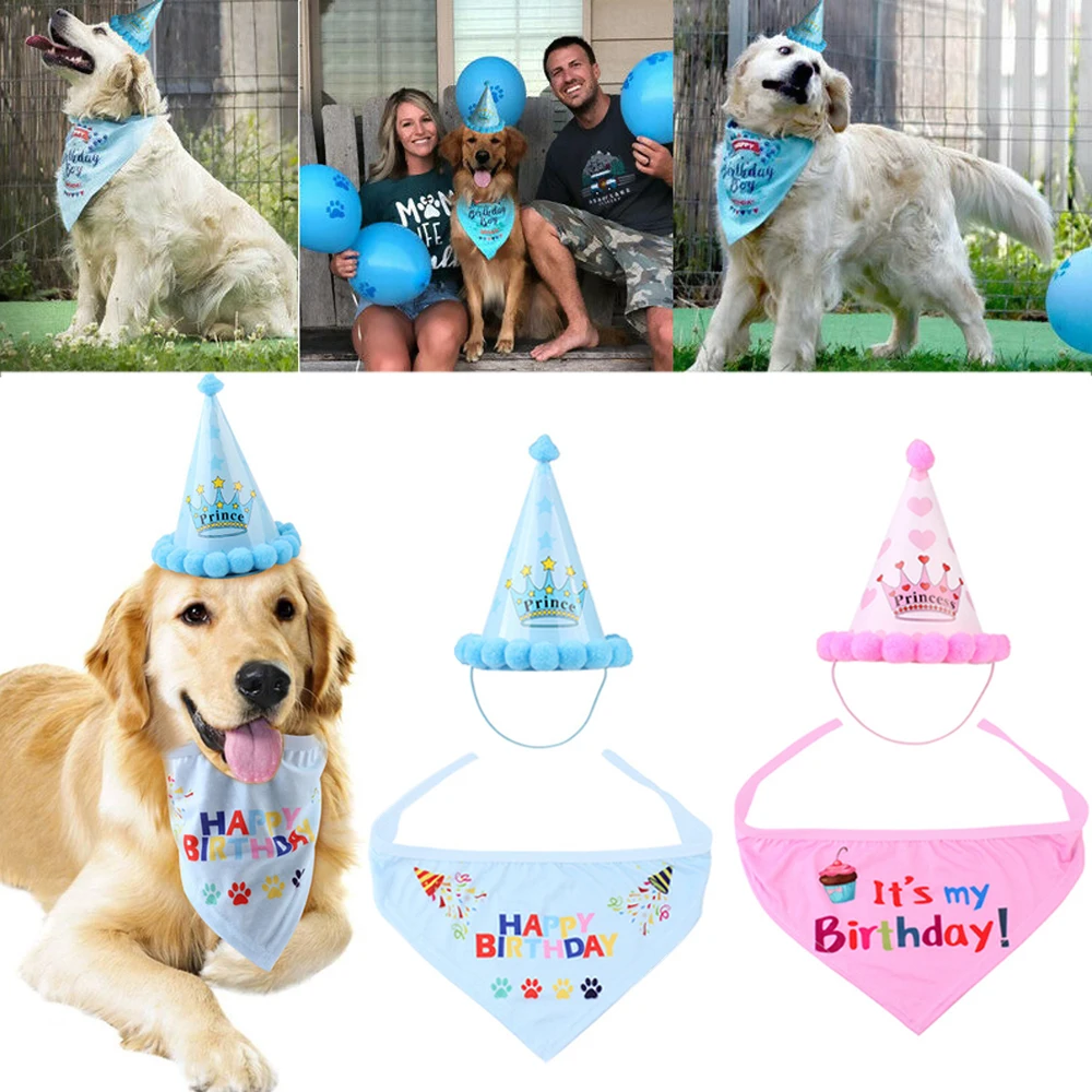 Шапка для собак и кошек шапки головной убор на день рождения праздничный костюм с