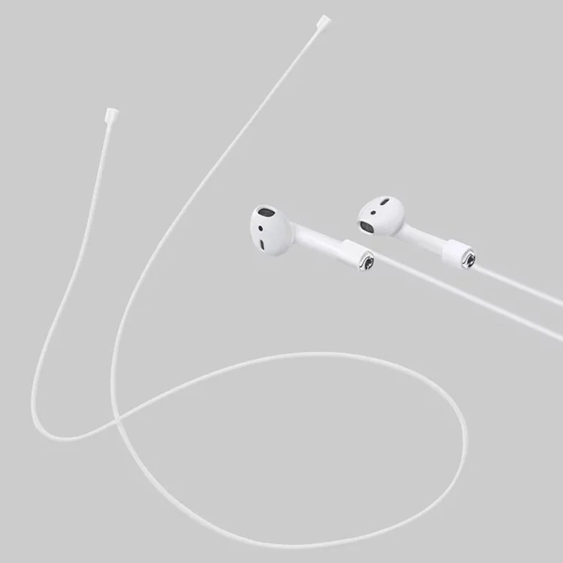 Белый силиконовый анти потерянный ремешок для наушников Apple AirPods наушники |