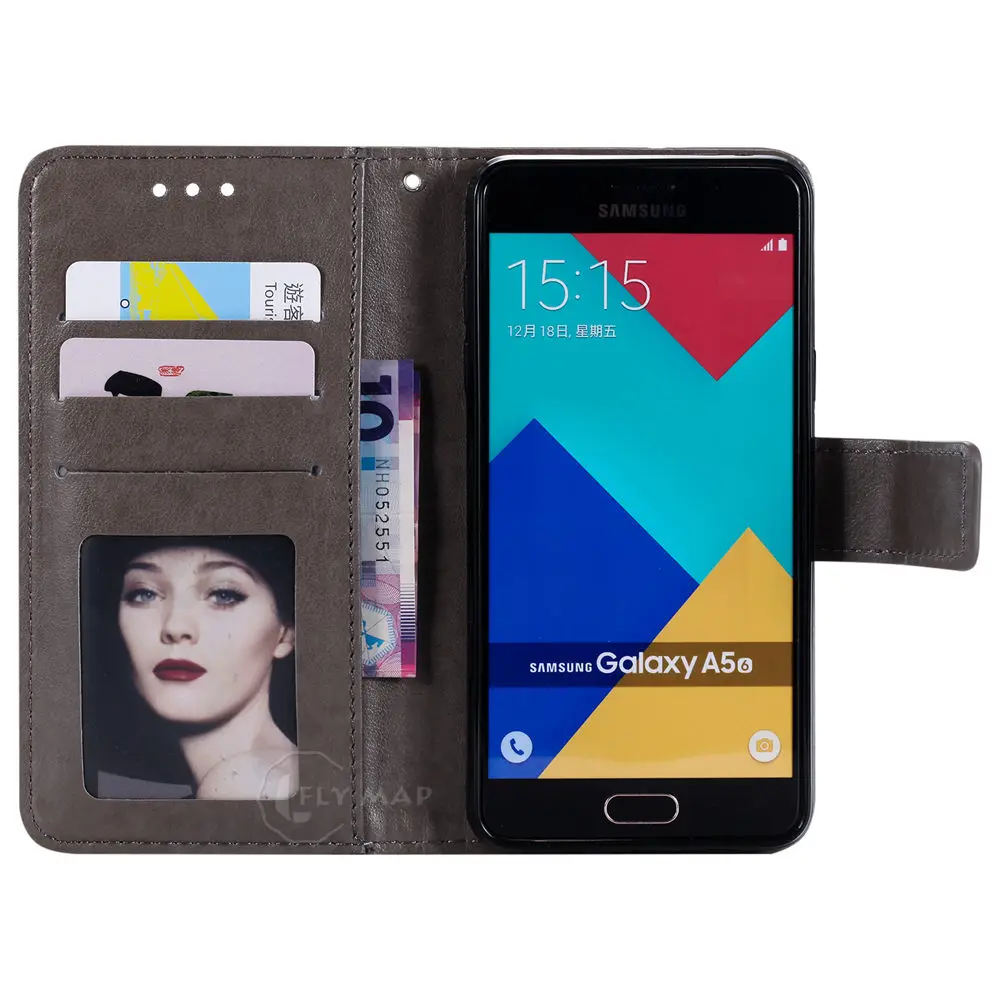 Чехол кошелек с откидной крышкой для Samsung Galaxy A5 2016 A510 A 510 SM A510F чехол цветочным