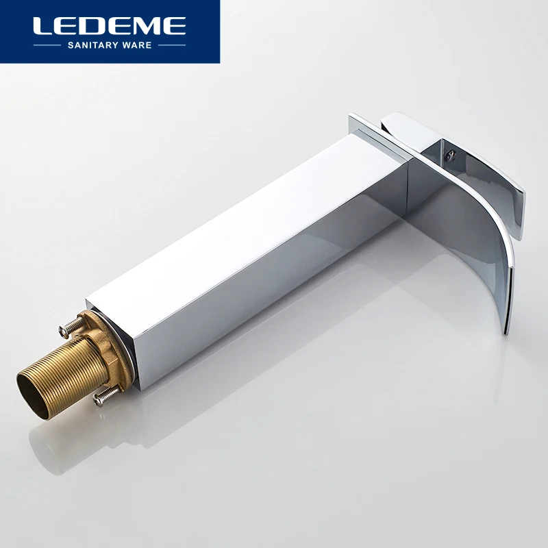 Медный смеситель для ванной LEDEME с одной ручкой кран горячей и холодной воды