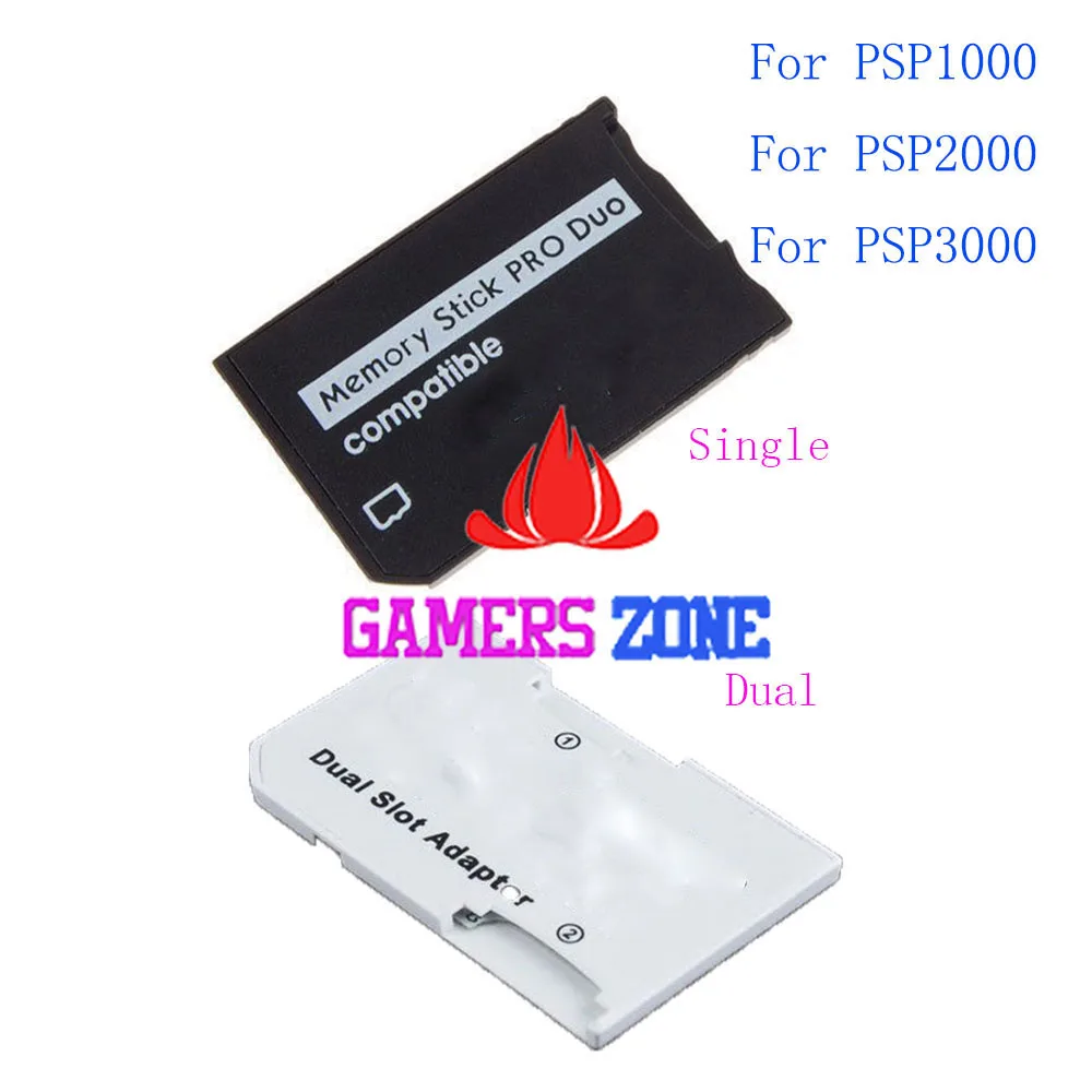 10 шт. карта памяти SD TF для PSP 1000 2000 3000 двойной адаптер с 2 слотами|tf sd|tf 2tf 300 |