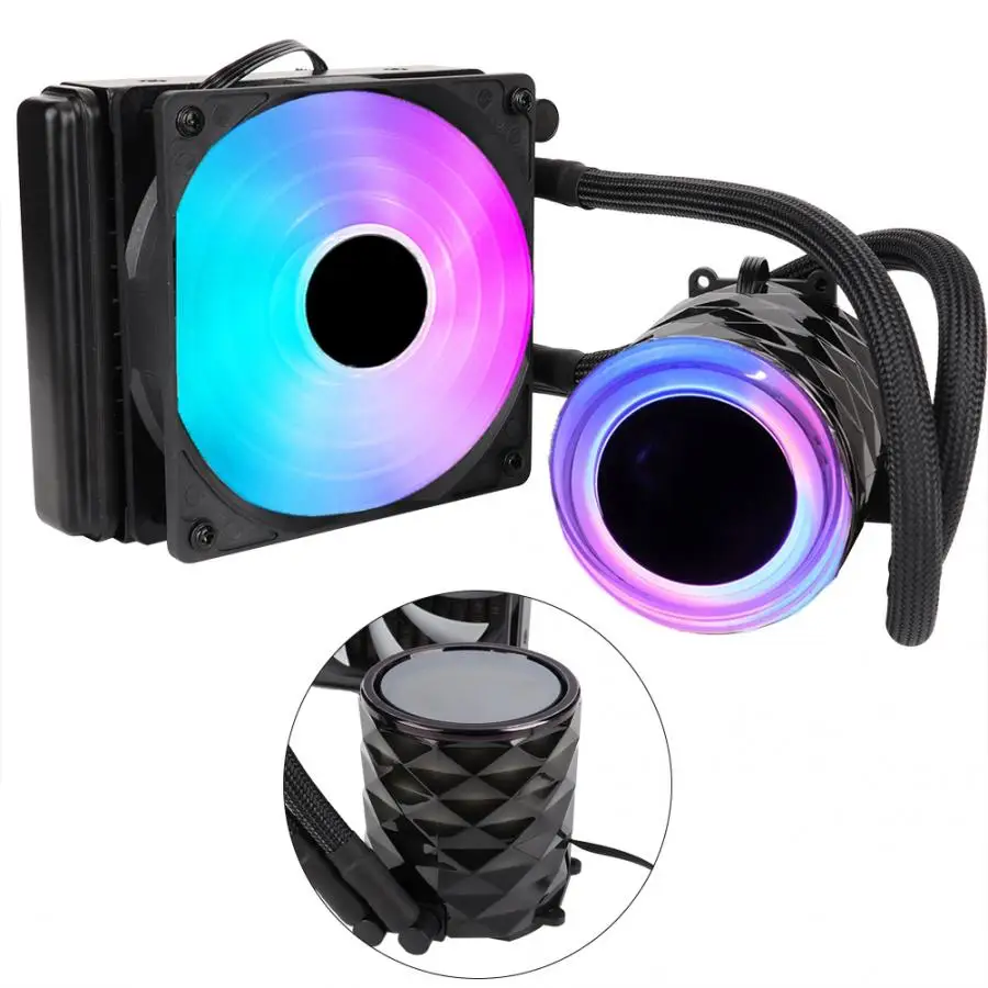 Jonsbo TW2 120 кулер водяного процессора RGB LED охлаждающий вентилятор для Intel AMD