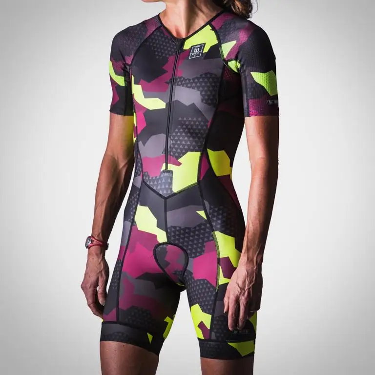 Wattie ink женский летний дышащий облегающий костюм roupa ciclismo триатлон Триатлон Одежда для велоспорта комбинезон купальник speedsuit - Цвет: suits
