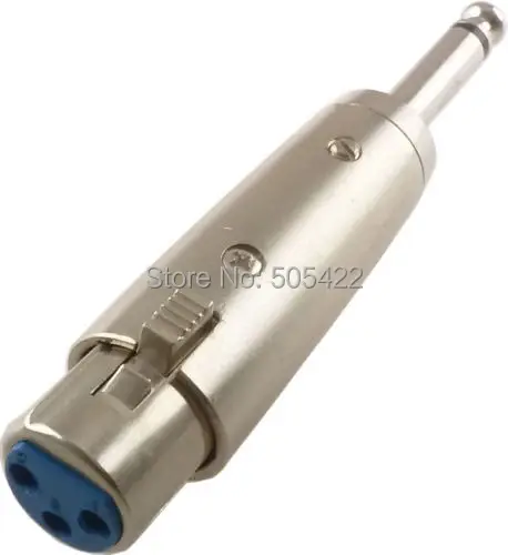 Аудиокабель 20 шт./лот 3pin XLR Мама до 1/4 дюйма 6 35 мм моно папа адаптер для микрофона и