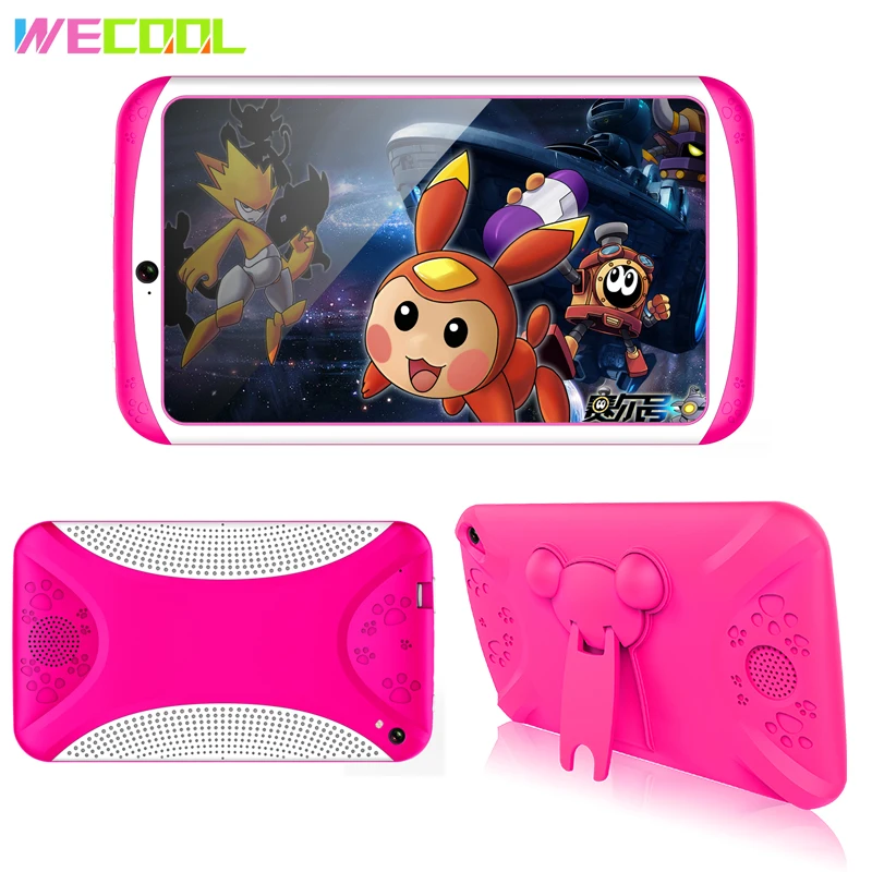 WeCool Q798 Детский планшетный ПК 7 дюймов Android планшет четырехъядерный 8 ГБ 1024x600 экран Детские обучающие игры Xmax подарок на день рождения коврик
