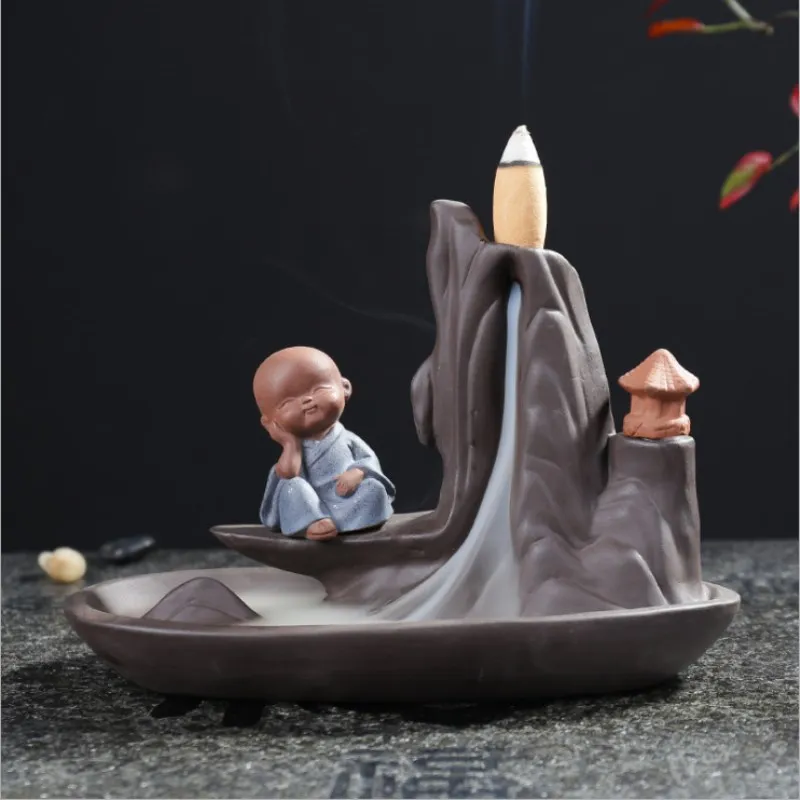 Курильница для благовоний Backflow Креативные украшения керамическая Гора вода