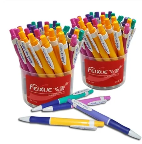 

Hot selling 0.7mm plastic cheap ballpoint pen wholesale supplies blue refills