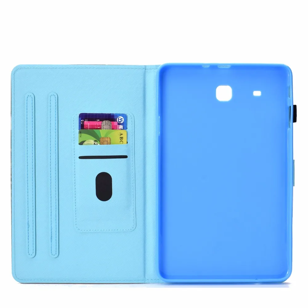 Модный чехол с принтом для планшета Samsung GALAXY Tab E 9 6 дюйма T560 / T561/T565 подставка Galaxy +