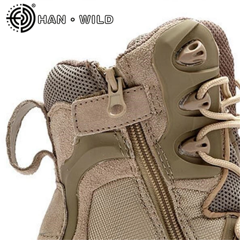 Высокие Для мужчин прочные армейские ботинки ботильоны дезерты военный обувь All