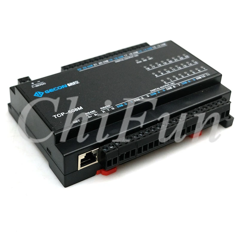 24DO Выходная карта реле канала RJ45 Ethernet Modbus TCPIP промышленный контроллер IO модуль RS232