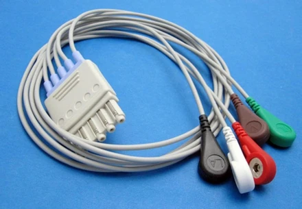 Новый совместимый аксессуар для philips 5 свинцовый кабель ЭКГ и пациента M4841A M2600B M2601B