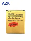AZK Gold 2450mAh EB425161LU Сменный аккумулятор для Samsung Galaxy S3 SIII MINI I8190 S7562 S9920 I8160 батареи