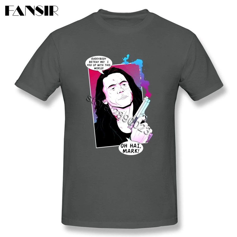 The Room Movie Tops Tee Summer Men T Shirt Short Sleeve Cotton Crew Neck T-shirt For Man | Мужская одежда