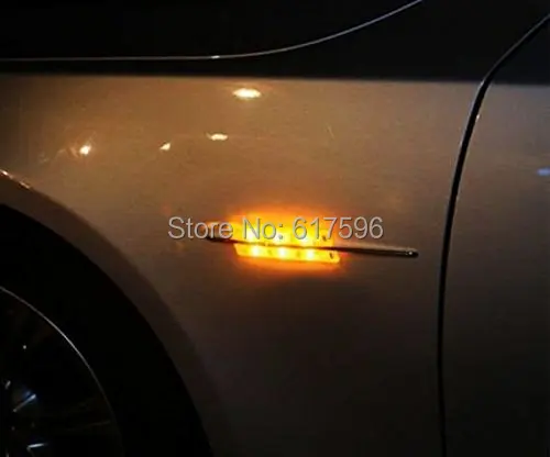 2 шт./лот LED дым Fender лампы боковой габаритный фонарь Поворотная сигнальная лампа