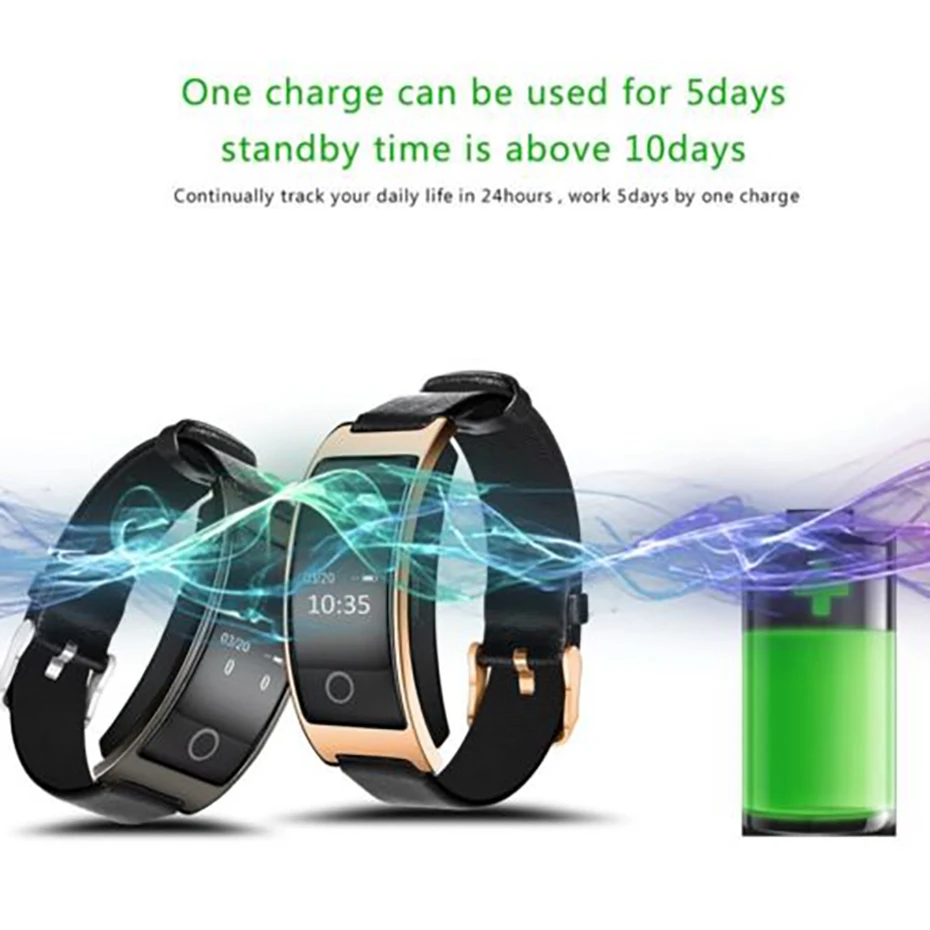 Smart Браслет крови Давление монитор Смарт часы Для мужчин для Android iOS Bluetooth 4 0 IP67