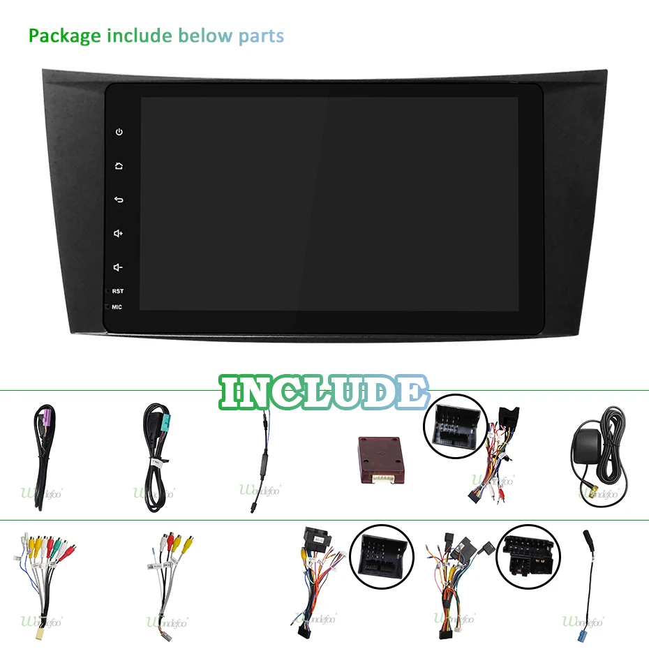 DSP Android 9,0 ips 64G 2 DIN автомобильное радио gps для Mercedes Benz e-класс W211 E200 E220 E300 E350 E240 E270 E280 W219 без DVD плеера