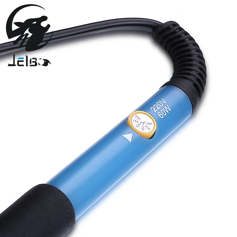 Jelbo ЕС Plug паяльник набор 220 В 60 Вт AdjustableTemperature Электрический + 12 шт. 936 жало |