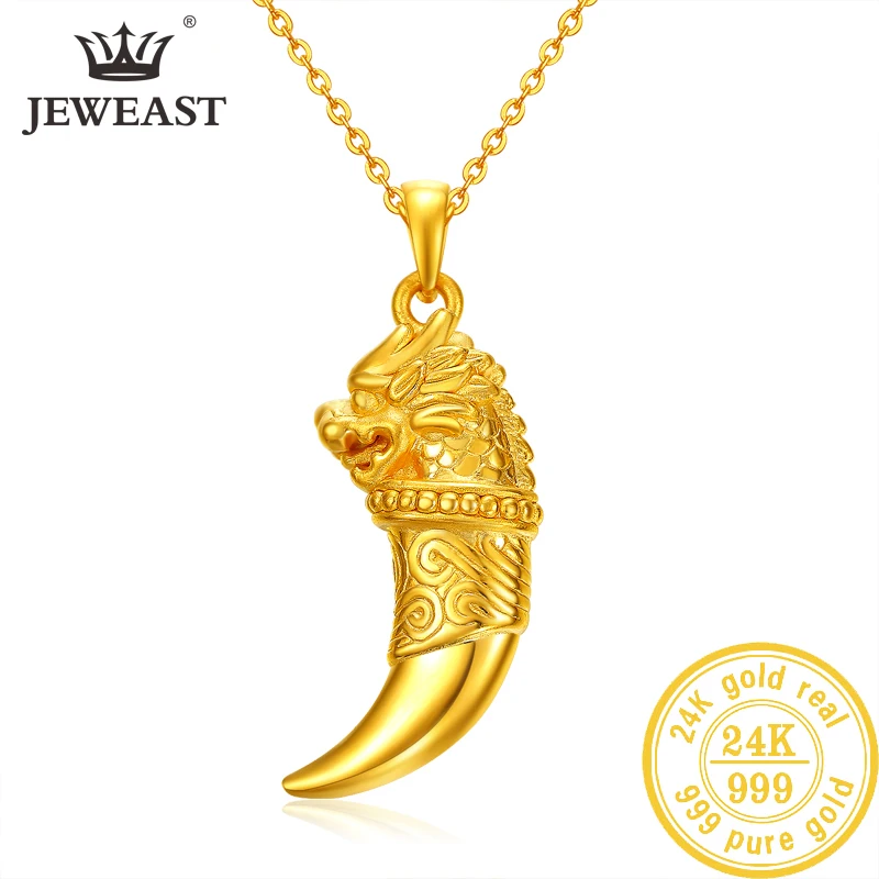 24K кулон из чистого золота настоящая AU 999 цельная Золотая подвеска Люси бриллиант
