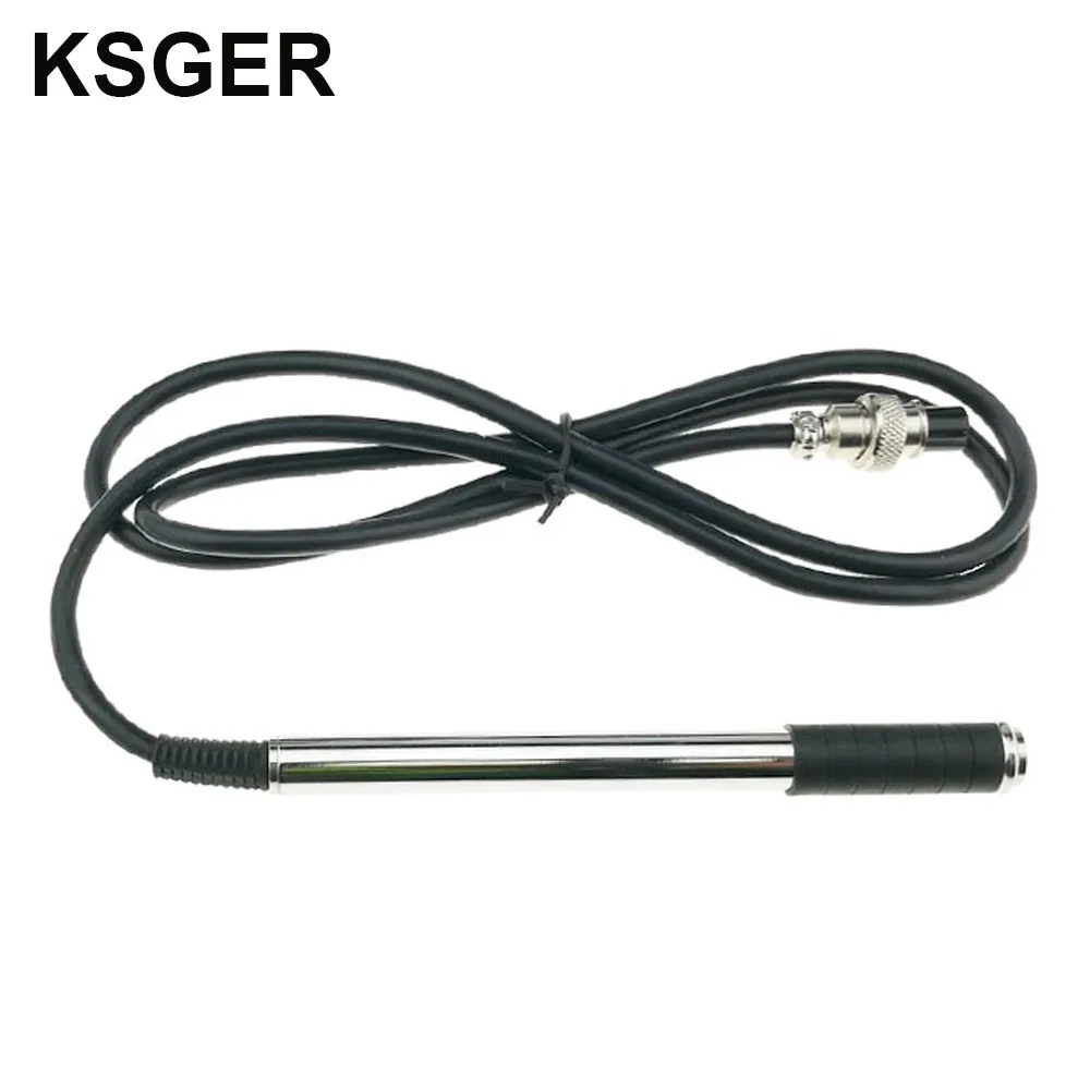 handle 6 KSGER 9501 алюминиевый сплав нержавеющая сталь паяльная ручка паяльник для V2.1S STM32 OLED цифровой контроллер температуры - Цвет: handle 6