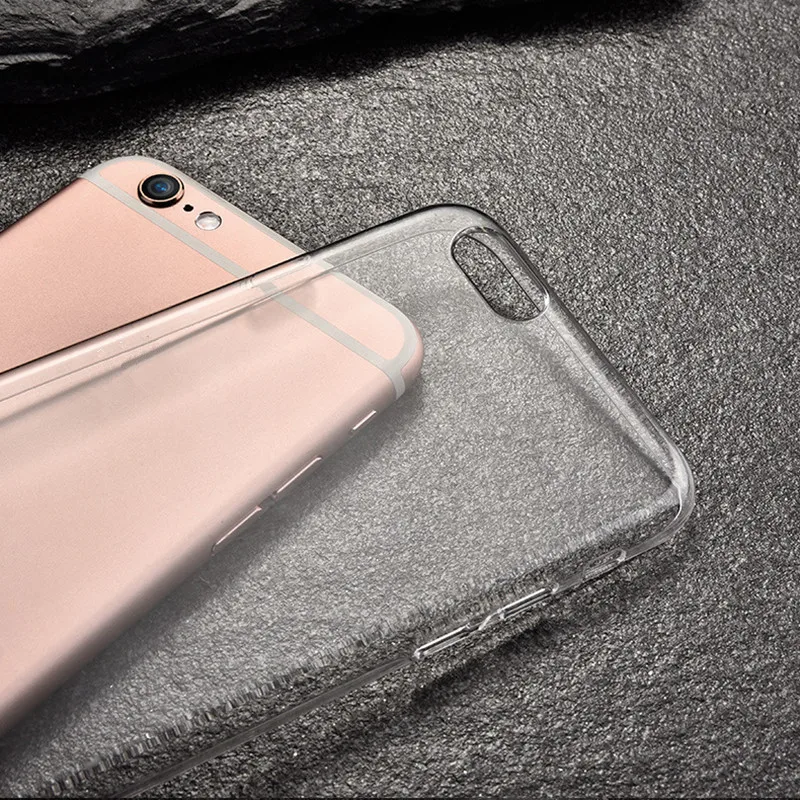 0 3 мм супер тонкий прозрачный чехол для iPhone 7 6s plus все включено Кристальный